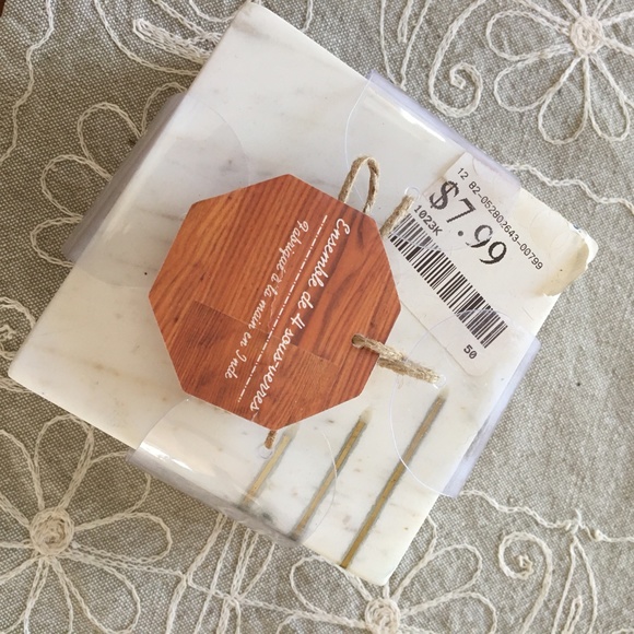 Marble Coasters Still in Original Pkg - Picture 2 of 5